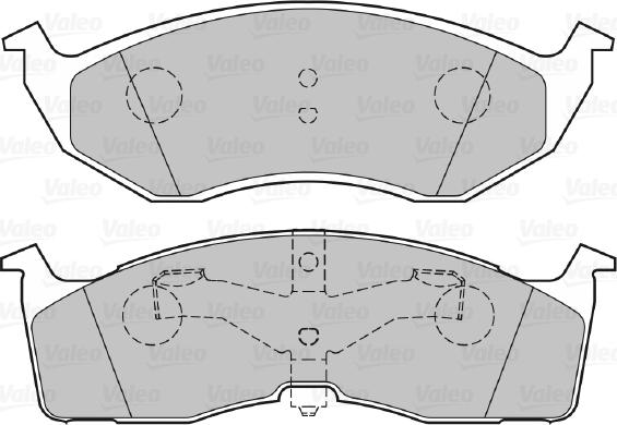 Valeo 301556 - Brake Pad Set, disc brake onlydrive.pro