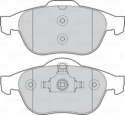 Valeo 301566 - Brake Pad Set, disc brake onlydrive.pro