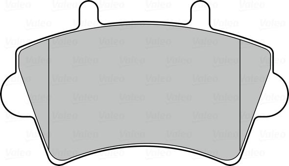 Valeo 301537 - Brake Pad Set, disc brake onlydrive.pro