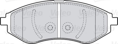 Valeo 301644 - Brake Pad Set, disc brake onlydrive.pro