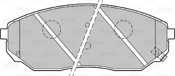 Valeo 301654 - Тормозные колодки, дисковые, комплект onlydrive.pro