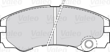 Valeo 301661 - Brake Pad Set, disc brake onlydrive.pro
