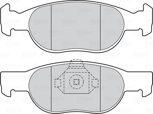 Valeo 301605 - Brake Pad Set, disc brake onlydrive.pro