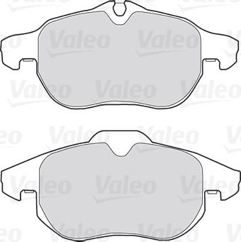 Valeo 301678 - Brake Pad Set, disc brake onlydrive.pro