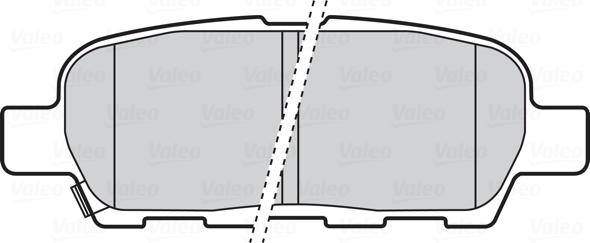 Valeo 301672 - Brake Pad Set, disc brake onlydrive.pro