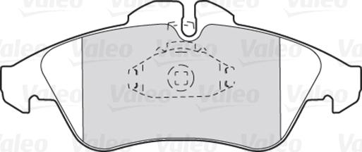 Valeo 301044 - Brake Pad Set, disc brake onlydrive.pro