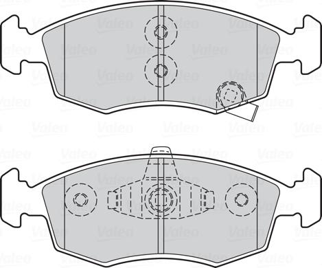 Valeo 301045 - Brake Pad Set, disc brake onlydrive.pro