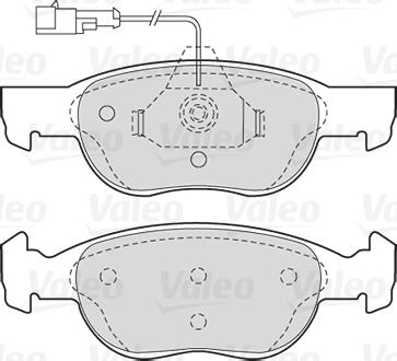 Valeo 301040 - Brake Pad Set, disc brake onlydrive.pro