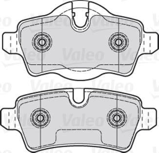 Valeo 301041 - Stabdžių trinkelių rinkinys, diskinis stabdys onlydrive.pro