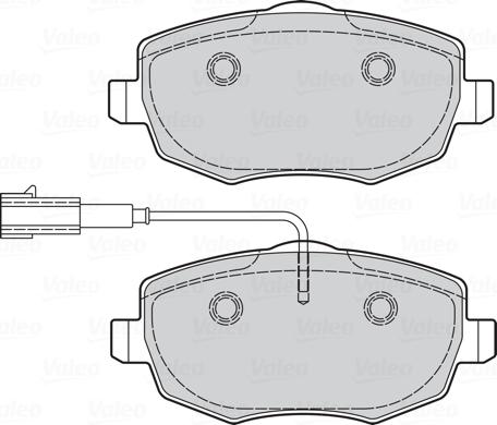 Valeo 301042 - Brake Pad Set, disc brake onlydrive.pro