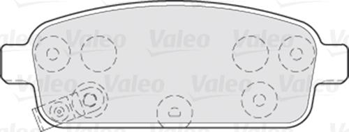 Valeo 301055 - Brake Pad Set, disc brake onlydrive.pro