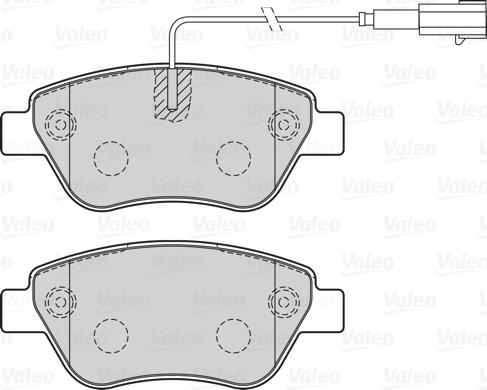 Valeo 301051 - Stabdžių trinkelių rinkinys, diskinis stabdys onlydrive.pro