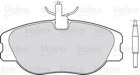 Valeo 301064 - Brake Pad Set, disc brake onlydrive.pro