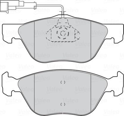 Valeo 301065 - Brake Pad Set, disc brake onlydrive.pro