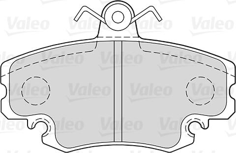 Valeo 301002 - Piduriklotsi komplekt,ketaspidur onlydrive.pro