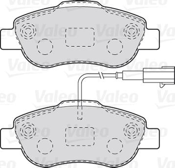 Valeo 301015 - Brake Pad Set, disc brake onlydrive.pro