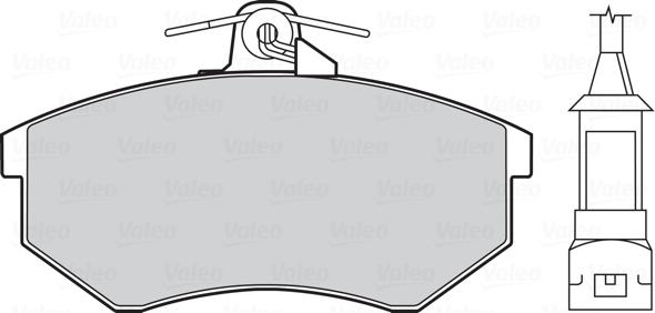 Valeo 301016 - Brake Pad Set, disc brake onlydrive.pro