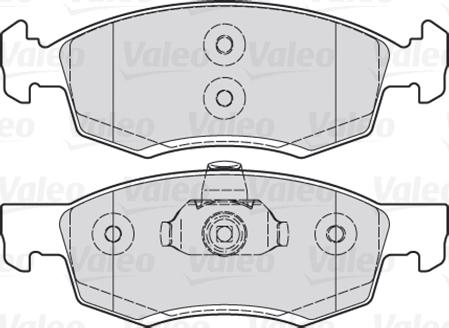 Valeo 301017 - Stabdžių trinkelių rinkinys, diskinis stabdys onlydrive.pro