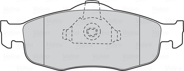 Valeo 301034 - Brake Pad Set, disc brake onlydrive.pro