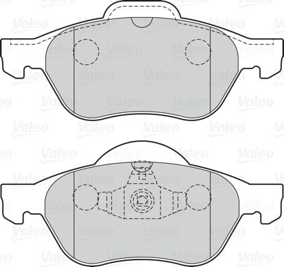 Valeo 301026 - Piduriklotsi komplekt,ketaspidur onlydrive.pro