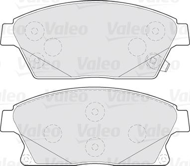 Valeo 301070 - Brake Pad Set, disc brake onlydrive.pro