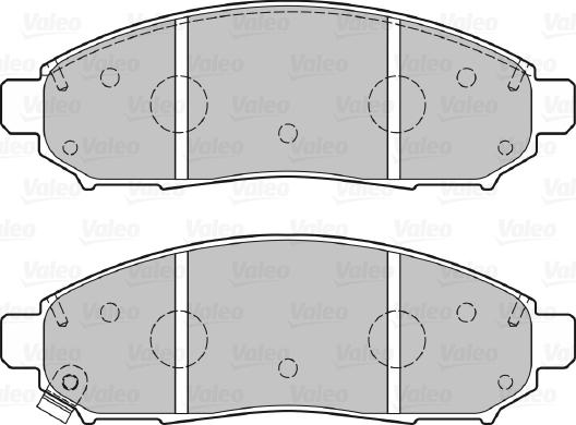 Valeo 301140 - Piduriklotsi komplekt,ketaspidur onlydrive.pro