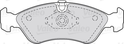 Valeo 301184 - Brake Pad Set, disc brake onlydrive.pro