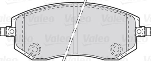 Valeo 301853 - Brake Pad Set, disc brake onlydrive.pro