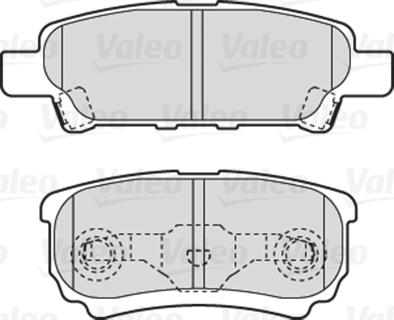 Valeo 301852 - Brake Pad Set, disc brake onlydrive.pro