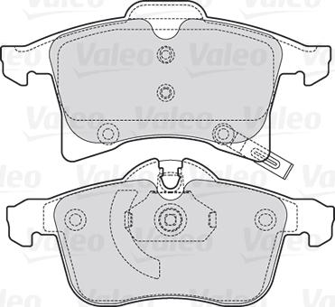 Valeo 301860 - Brake Pad Set, disc brake onlydrive.pro