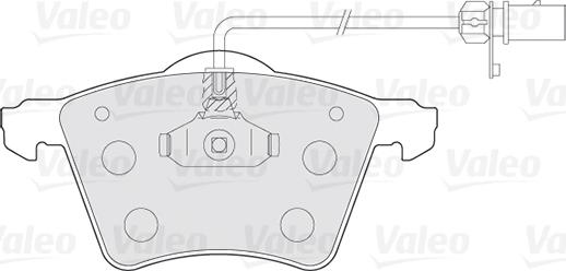 Valeo 301801 - Stabdžių trinkelių rinkinys, diskinis stabdys onlydrive.pro