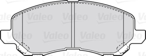 Valeo 301886 - Brake Pad Set, disc brake onlydrive.pro