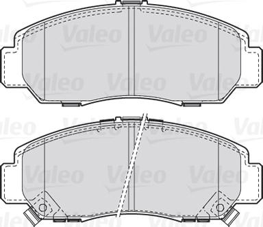 Valeo 301887 - Brake Pad Set, disc brake onlydrive.pro