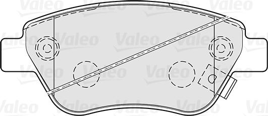 Valeo 301825 - Brake Pad Set, disc brake onlydrive.pro