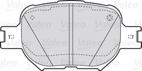 Valeo 301827 - Brake Pad Set, disc brake onlydrive.pro