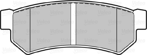 Valeo 301343 - Brake Pad Set, disc brake onlydrive.pro