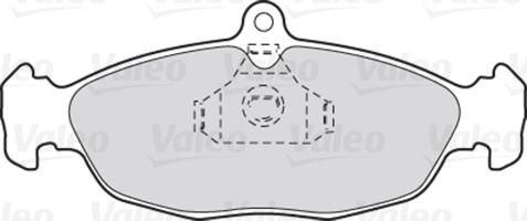 Valeo 301356 - Brake Pad Set, disc brake onlydrive.pro