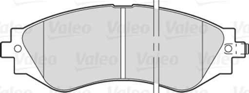 Valeo 301361 - Brake Pad Set, disc brake onlydrive.pro