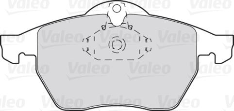 Valeo 301305 - Brake Pad Set, disc brake onlydrive.pro