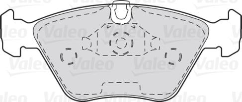 Valeo 301310 - Brake Pad Set, disc brake onlydrive.pro