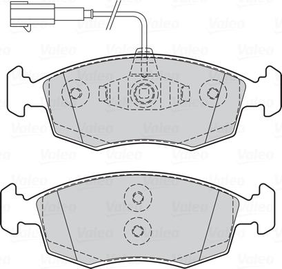 Valeo 301298 - Brake Pad Set, disc brake onlydrive.pro