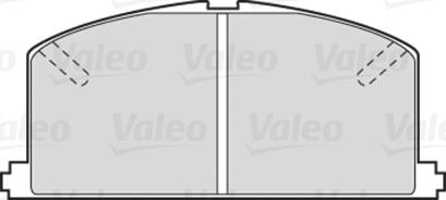 Valeo 301266 - Brake Pad Set, disc brake onlydrive.pro