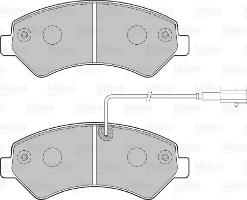 Valeo 301276 - Brake Pad Set, disc brake onlydrive.pro