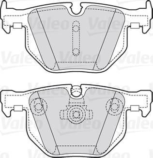 Valeo 301754 - Brake Pad Set, disc brake onlydrive.pro