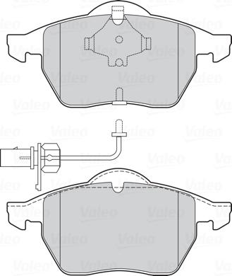 Valeo 301751 - Piduriklotsi komplekt,ketaspidur onlydrive.pro