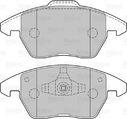 Valeo 301715 - Brake Pad Set, disc brake onlydrive.pro