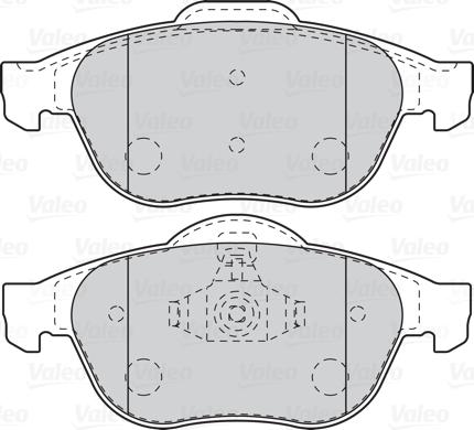 Valeo 302096 - Brake Pad Set, disc brake onlydrive.pro