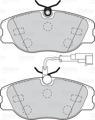 Valeo 302091 - Brake Pad Set, disc brake onlydrive.pro