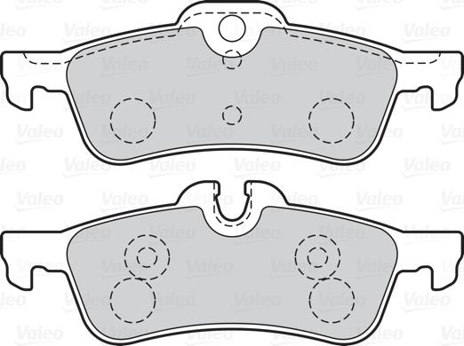 Valeo 302040 - Piduriklotsi komplekt,ketaspidur onlydrive.pro