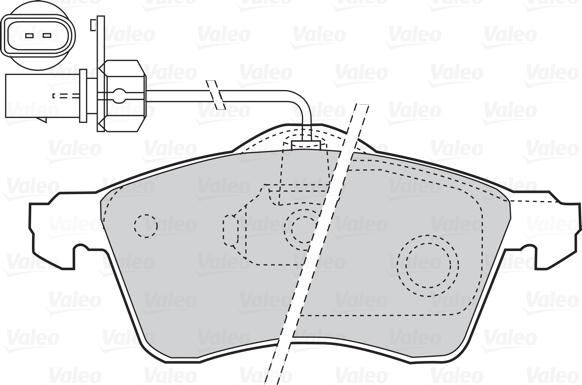 Valeo 302047 - Brake Pad Set, disc brake onlydrive.pro